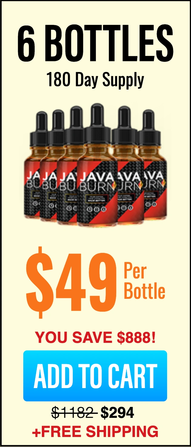 Java Burn 6 bottles — $49/bottle + FREE Shipping (Save $888)